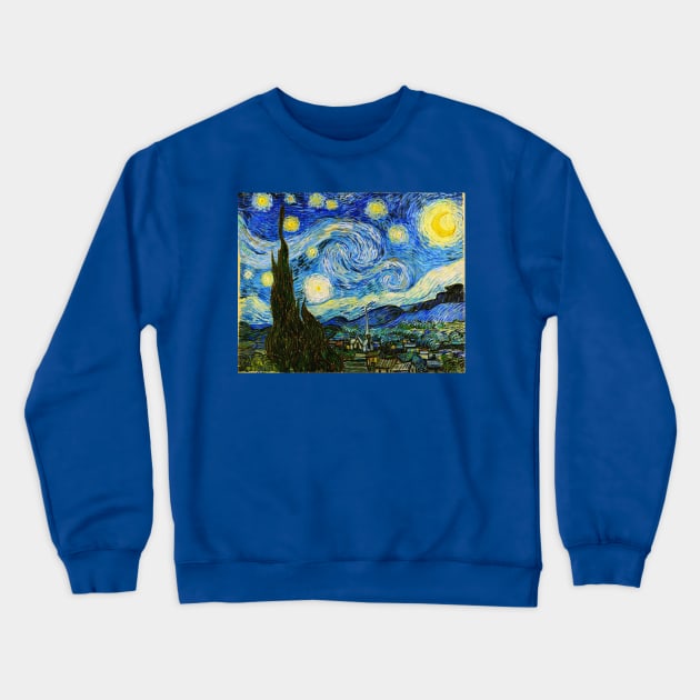 Van Gogh Starry Night Crewneck Sweatshirt by bragova